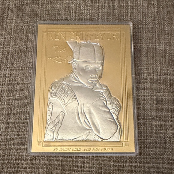 MLB Other - Ken Griffey Jr. “The Kid” Gold & Silver Card by Bleachers
